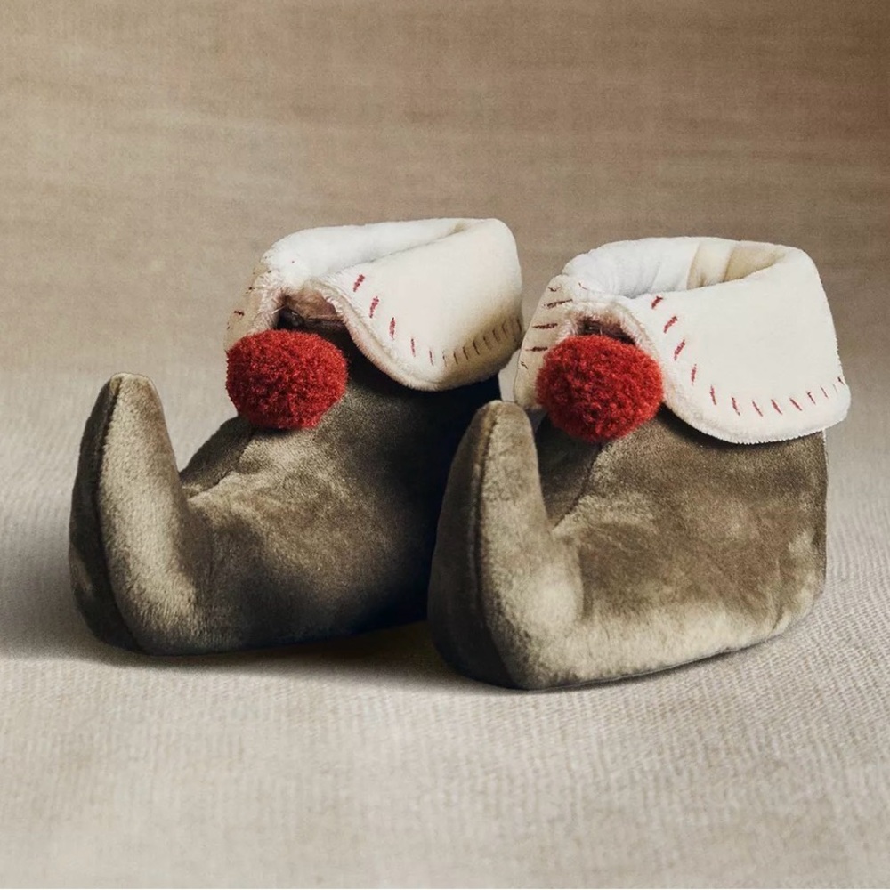 Zara Kids Christmas Elf Booties